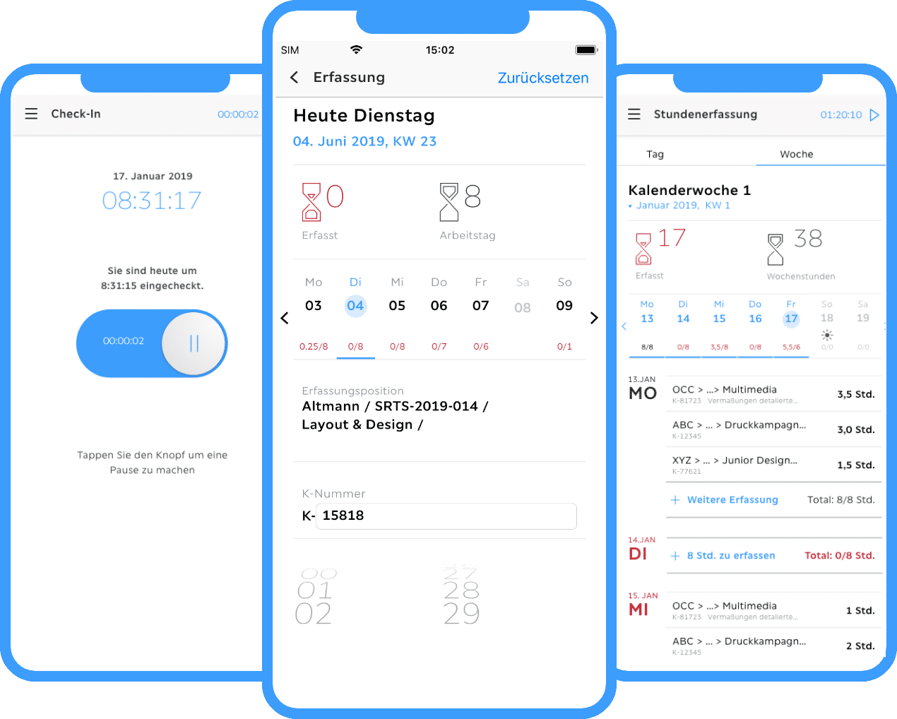 Troi Live die App für mobile Zeiterfassung und mehr