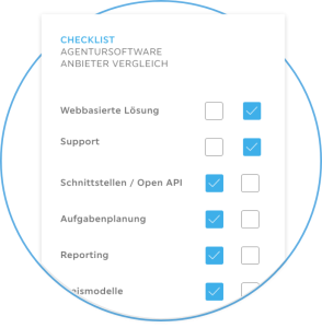 Checklist Agentursoftware Anforderungen Vergleich
