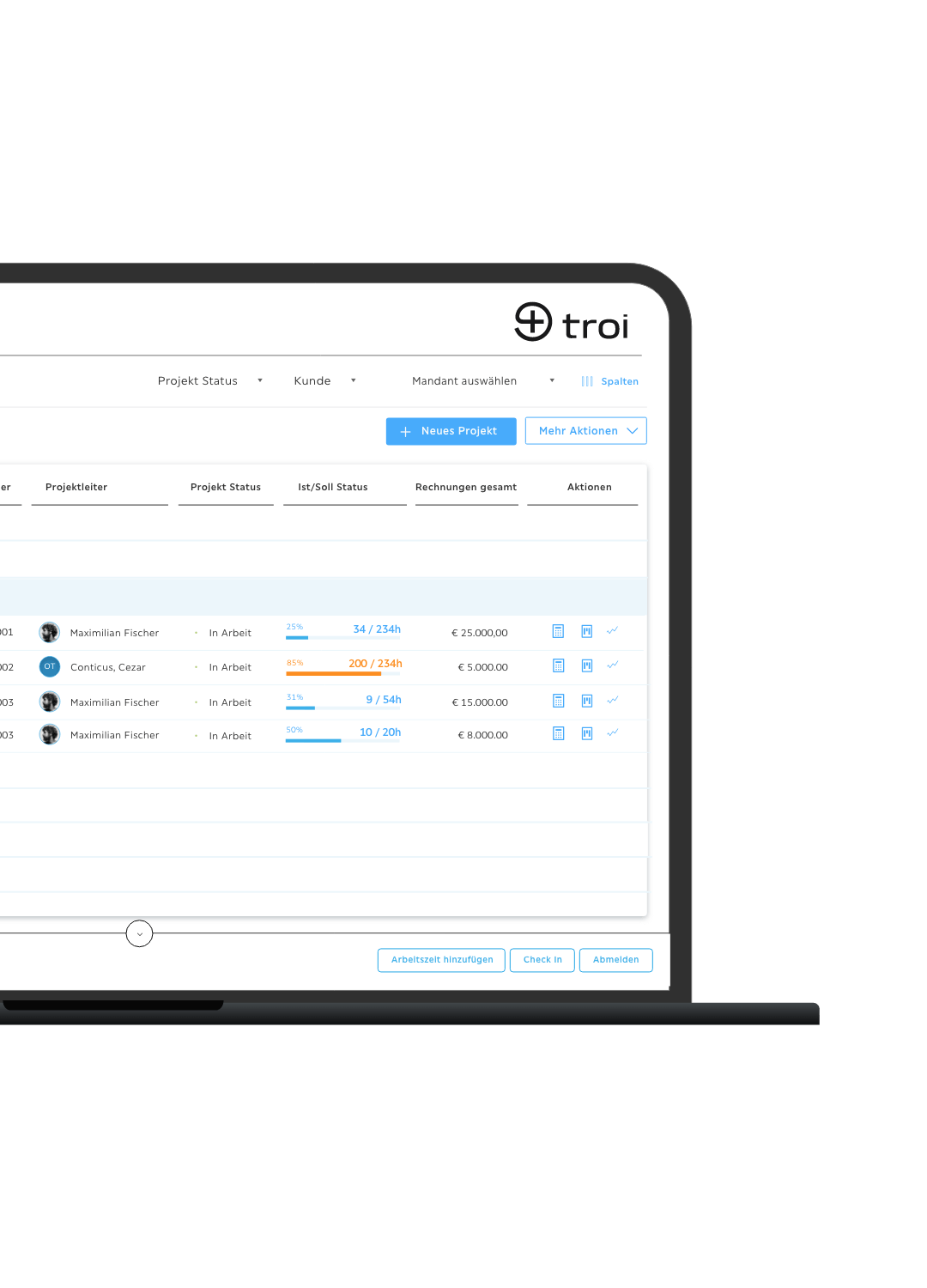 Troi Projektliste