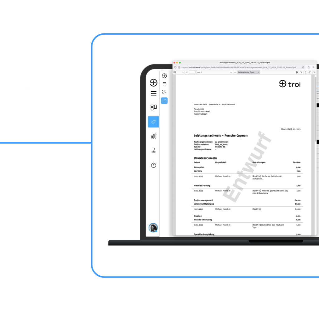 Jira Troi Rechnung
