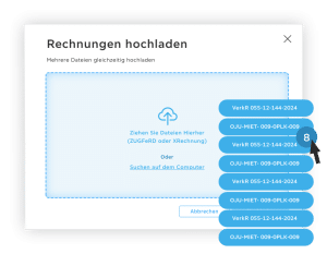 E-Rechnungen hochladen