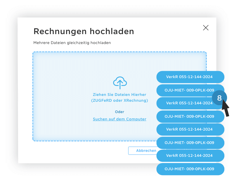 E-Rechnungen hochladen