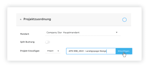 Projektzuordnung