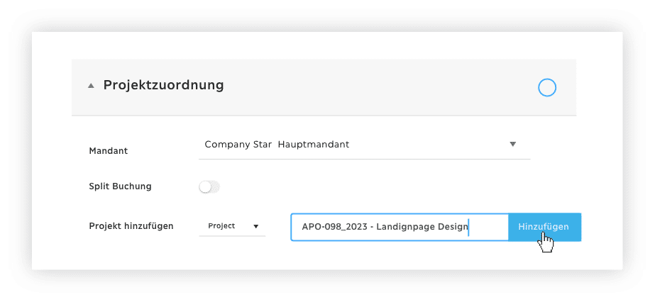 Projektzuordnung
