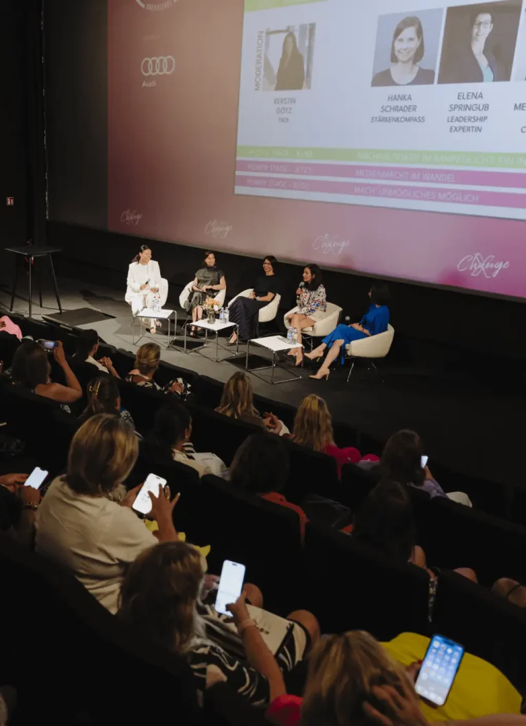 Troi bei der xChange – Moderation Kerstin